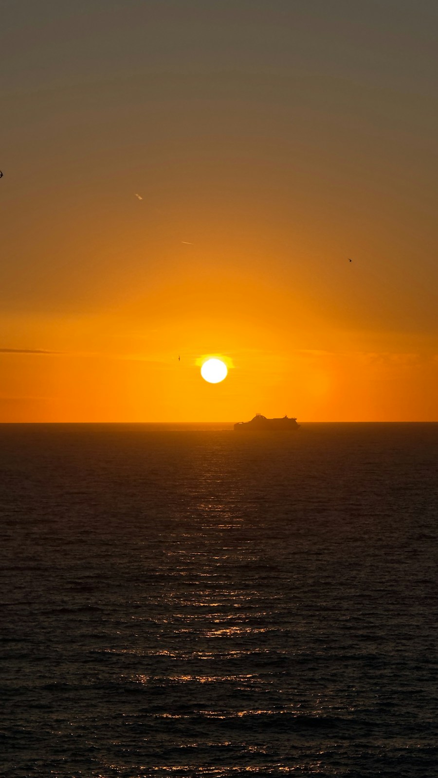 A quiet seaside sunset captured on holiday