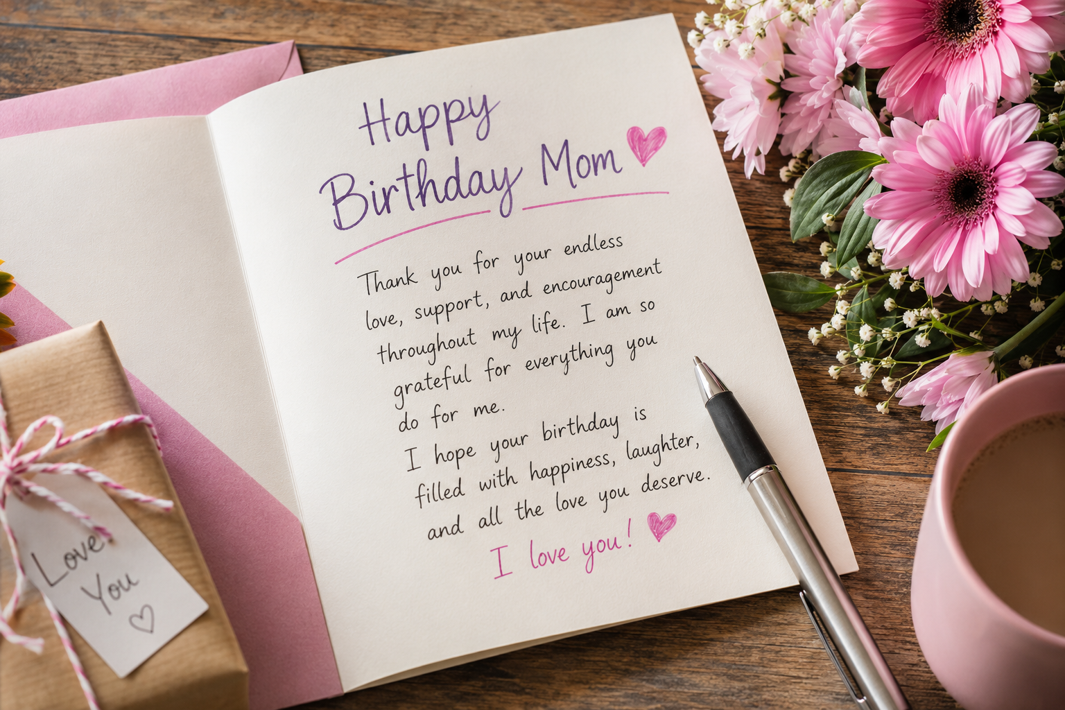 What to Write in a Birthday Card for Mom: 250+ Heartfelt, Funny & Meaningful Messages