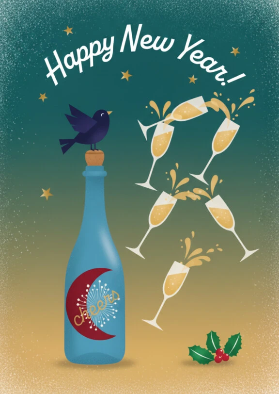 New Year Celebration Cheers