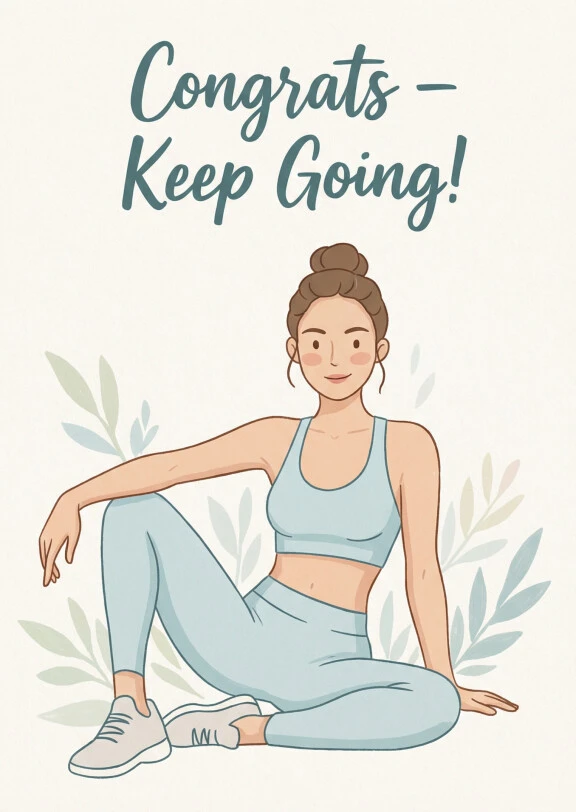 Fitness Achievement Congrats