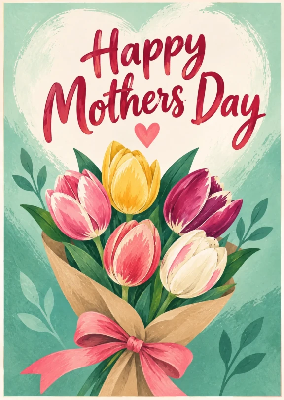 Elegant Mother's Day Tulips