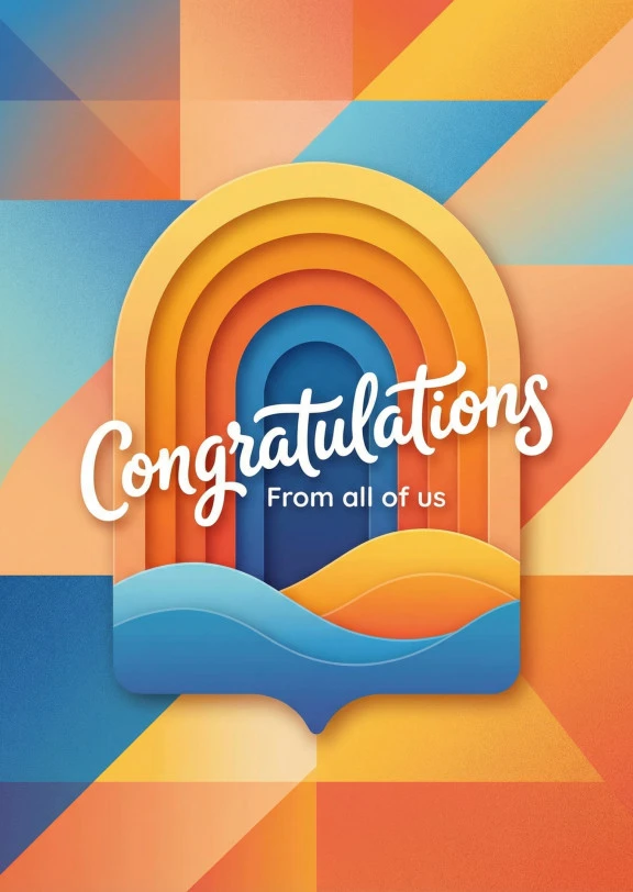 Celebratory Congratulations Card