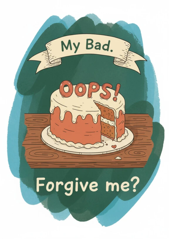 Apology Delight With Cake