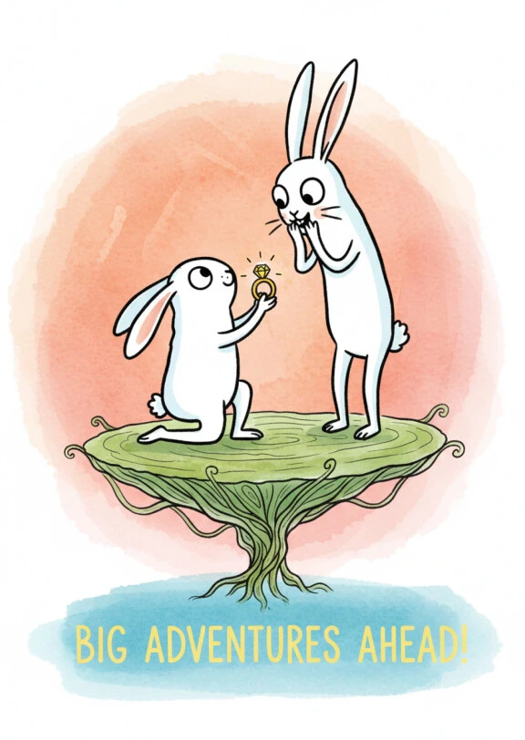 Engagement Celebration with Bunnies