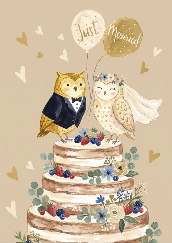 Wedding Celebration with Owls