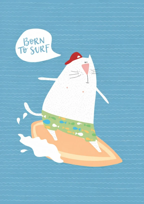Surfing Fun for Cat Lovers