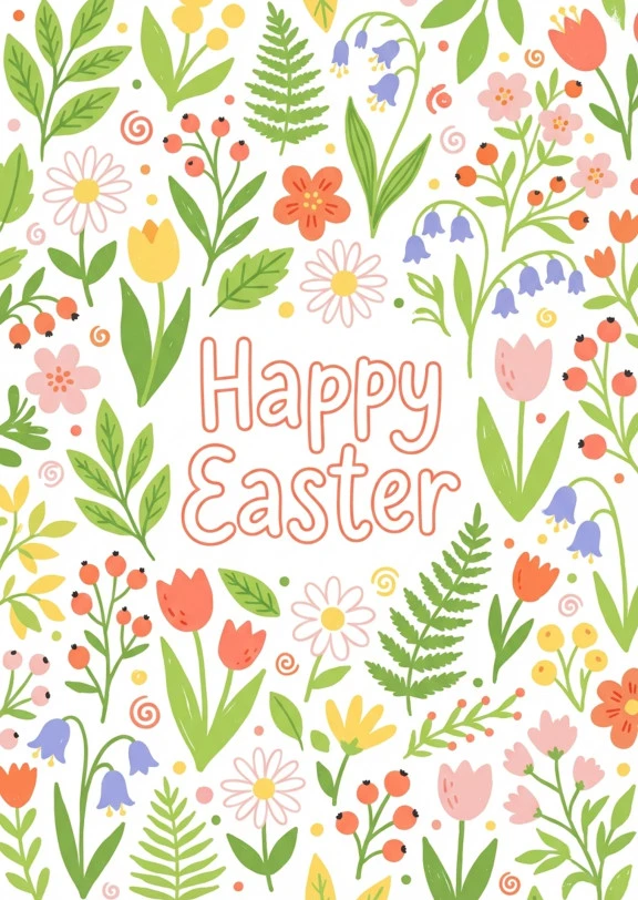 Vibrant Easter Floral Design