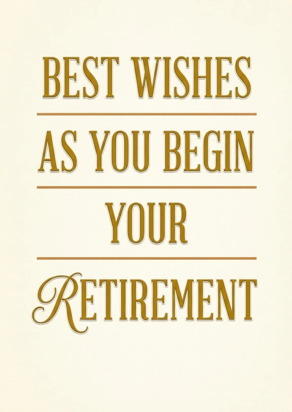Best Wishes for Your Retirement