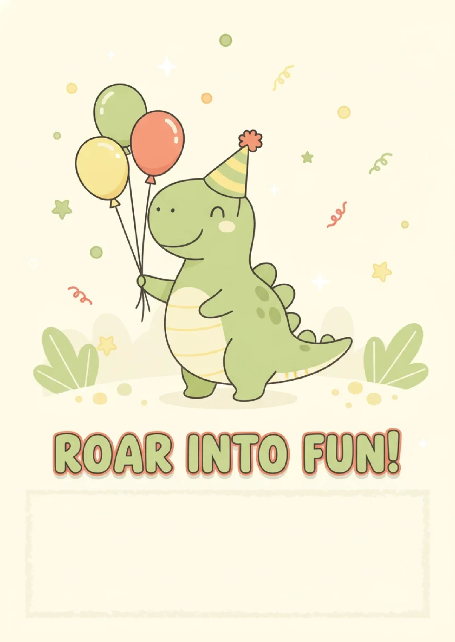 Dinosaur Party Invitation