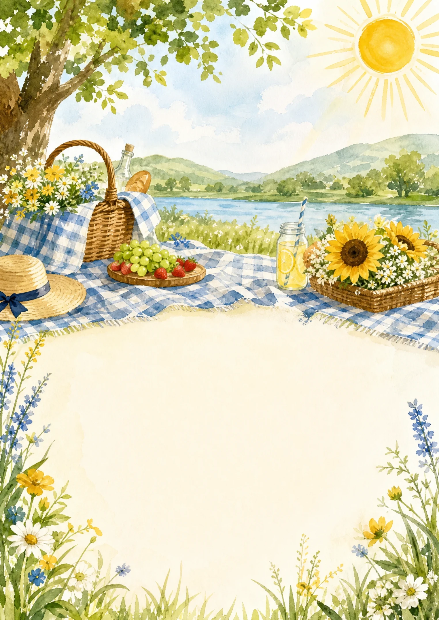 Sunny Picnic Invitation