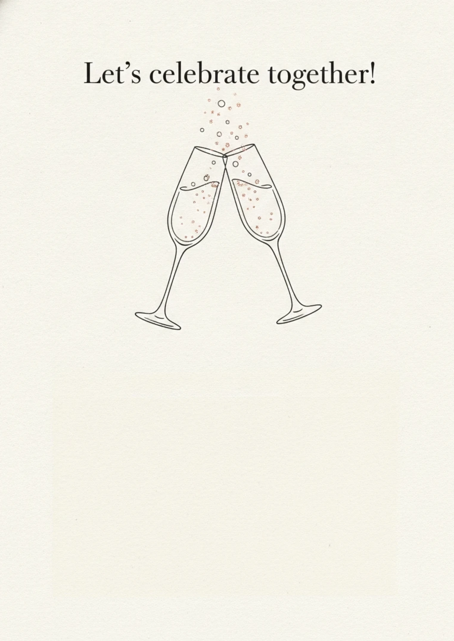 Cheers To Celebration